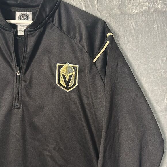 NHL Las Vegas Golden Knights Black 1/4 Zip Jacket Size Medium - Picture 4 of 8